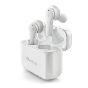 Auriculares inalambricos ngs artica bloom white bluetooth 5.1 + estuche de carga