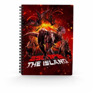 Libreta sd toys efecto 3d escape jurassic world