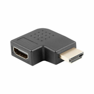 Adaptador lanberg hdmi macho - hdmi hembra angulo derecha negro