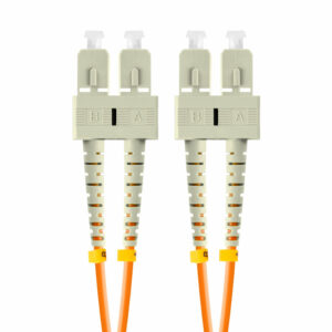Latiguillo fibra optica sc - upc lanberg 2m multi duplex om2 50 - 125 lszh naranja