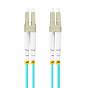 Latiguillo fibra optica lc - upc lanberg 5m multi duplex om3 50 - 125 lszh azul