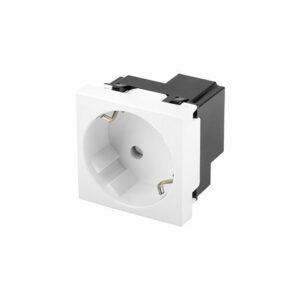 Roseta pared lanberg 230v schuko 16a toolless blanco
