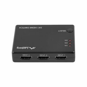 Switch video lanberg 4k - 3 x hdmi - micro usb - negro - control remoto