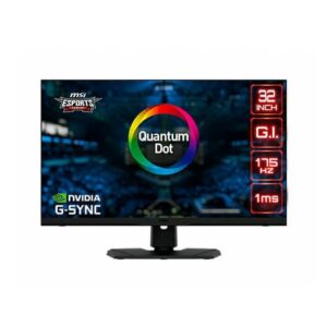 Monitor led gaming 32pulgadas msi optix mpg321qrf ips - wqhd - dp - hdmi - usb 3.2 - usb tipo c - 175hz - 1ms - vesa 100 x 100