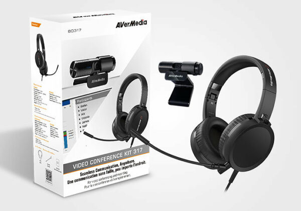 Kit webcam + auricular avermedia bo317 pw313 + ah313