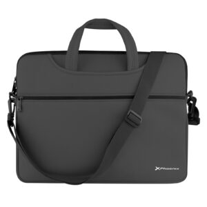 Funda maletin de neopreno phoenix con asas ocultables y colgador para portátiles de hasta 14
