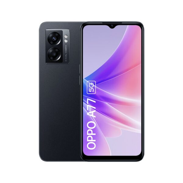 Telefono movil smartphone oppo a77 5g black - 6.56pulgadas - 128gb rom - 6gb ram - 48 + 2 mpx - 8 mpx - 5000 mah - dual sim