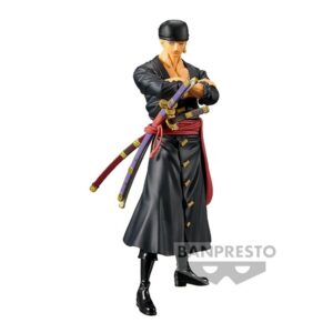 Figura banpresto one piece dxf the grandline series wanokuni roronoa zoro volumen 5