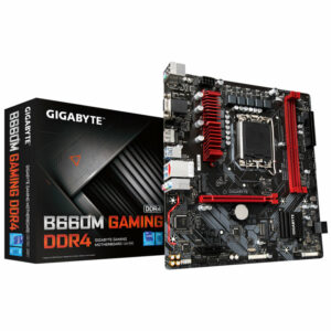Placa base gigabyte b660m gaming 1700 matx - 2 x ddr4 - 4 x sata - 2 x usb 2.0 - 1 x usb tipo c