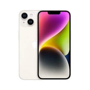 Telefono movil smartphone apple iphone 14 256gb starlight sin cargador - sin auriculares - a15 bionic - 12mpx - 6.1pulgadas xdr - 5g