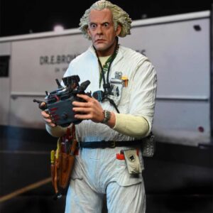 Figura neca back to the future - ultimate doc brown (1985) scale action figure