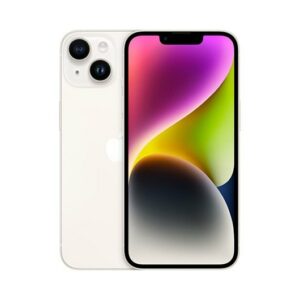 Telefono movil smartphone apple iphone 14 plus 256gb starlight sin cargador - sin auriculares - a15 bionic - 12mpx - 6.7pulgadas xdr - 5g