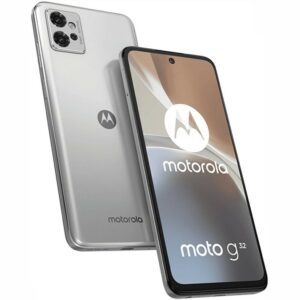 Telefono movil smartphone motorola moto g32 silver 6.5pulgadas - 128gb rom - 6gb ram - 50 + 8 + 2 mpx - 16 mpx - 5000 mah - huella