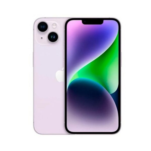 Telefono movil smartphone apple iphone 14 512gb purple sin cargador - sin auriculares - a15 bionic - 12mpx - 6.1pulgadas xdr - 5g