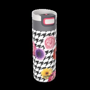 Botella termo kambukka etna grip 500ml floral patchwork - acero inoxidable - antigoteo - antiderrame