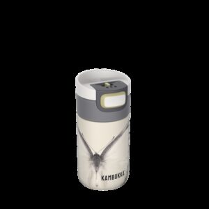 Botella termo kambukka etna 300ml yellow butterfly - acero inoxidable - antigoteo - antiderrame