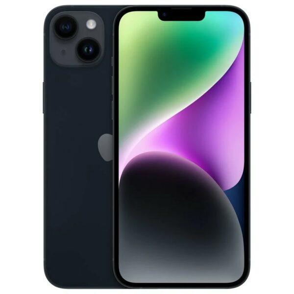 Telefono movil smartphone apple iphone 14 plus 128gb midnight sin cargador - sin auriculares - a15 bionic - 12mpx - 6.7pulgadas xdr - 5g