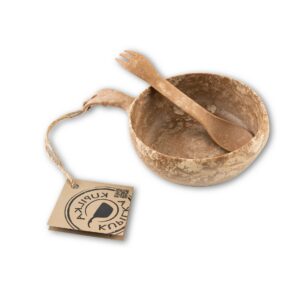 Bol junior kupilka 33 3.3dl + cuchara tenedor spork 165 color madera