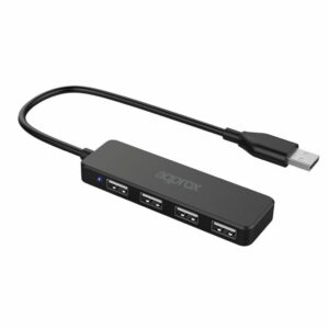 Hub usb 2.0 approx appc46 4 x usb 2.0 - macho - hembra - negro