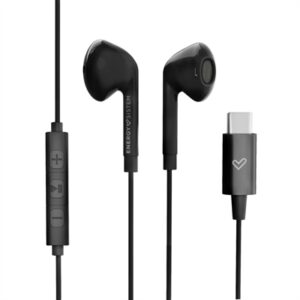 Auriculares micro energy sistem smart 2 negro tipo c - sonido digital - control volumen - travel case