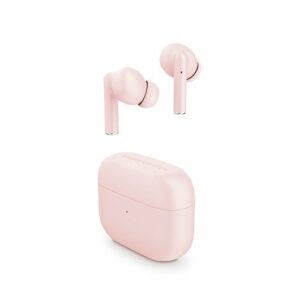 Auriculares micro energy sistem style 2 rosa true wireless estereo - carga inalamb - estuche car