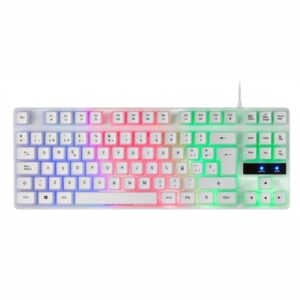 Teclado mars gaming mk02 blanco usb frgb de membrana