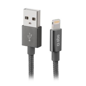 Cable usb 2.0 a lightning sbs 1m - macho - macho - plata