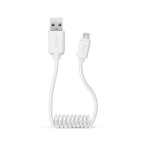 Sable tipo muelle usb 2.0 a lightning sbs 0.5m - macho - macho - blanco