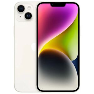 Telefono movil smartphone apple iphone 14 plus 128gb starlight sin cargador - sin auriculares - a15 bionic - 12mpx - 6.7pulgadas xdr - 5g