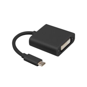 Adaptador usb lanberg usb tipo c macho 3.1 a dvi - i hembra (24+5) dual link 15cm negro