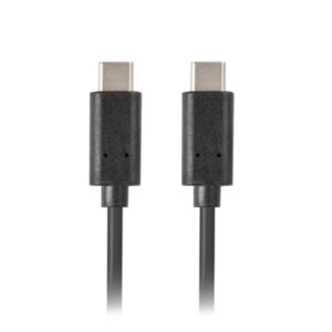 Cable usb tipo c lanberg 1.8m - macho - macho - negro
