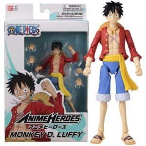 Figura bandai one piece anime heroes monkey d. luffy