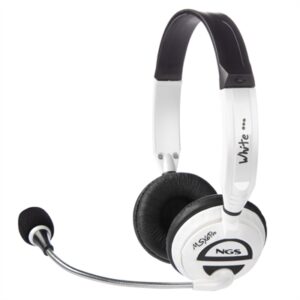 Auriculares ngs con microfono msx pro blanco