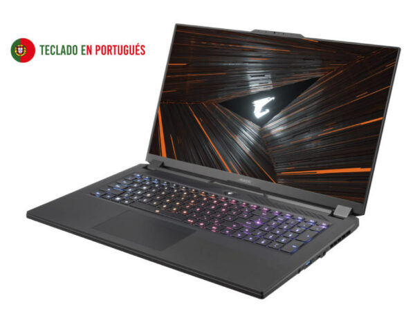 Portatil gigabyte aorus 17 ye5 - 74pt544sh i7 - 12700h 3080ti 32gb 1tb 17 -3pulgadas w11h portugues