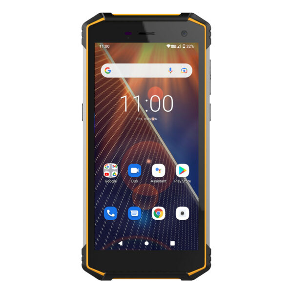 Telefono movil smartphone hammer energy 2 eco nfc black orange 5.5pulgadas - 32gb rom - 3gb ram - 13 mpx - 8 mpx - 4g - dual sim - quad core - negro y naranja