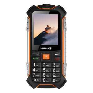 Telefono movil hammer boost 2.4pulgadas - 2mpx - 4g - negro - naranja - plateado