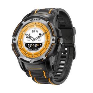 Reloj smartwatch hammer watch plus black amoled - 1.35pulgadas - gps - ip68 - negro