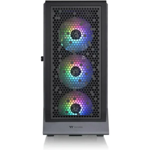 Caja ordenador gaming thermaltake ceres 500 tg negro atx 2 x usb 3.0 1 x usb tipo c 4 x 140mm argb