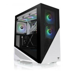 Caja ordenador gaming thermaltake divider 370 tg blanco 2 x usb 3.2 3 x 120mm argb