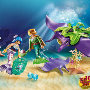 Playmobil fantasia magico recolectores de perlas con manta raya