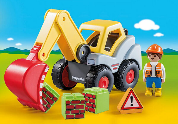 Playmobil 1.2.3 pala excavadora