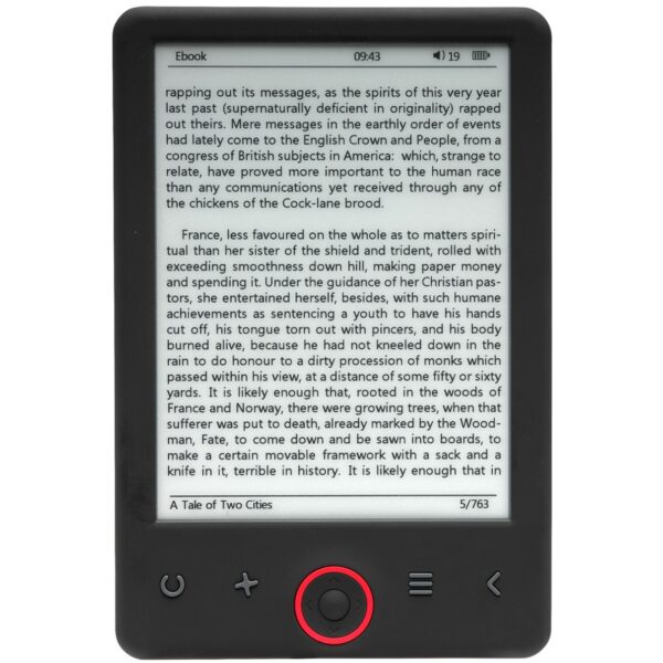 Libro electronico ebook denver ebo - 635l 6pulgadas - e - link - front light - 4gb - micro usb