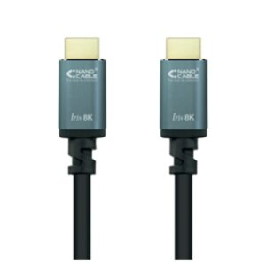 Cable nanocable hdmi 2.1 iris 8k macho - macho 2m negro
