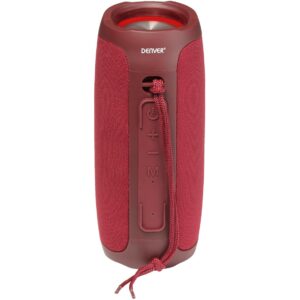 Altavoz bluetooth denver btv - 220bordeaux - 2 x 8w - rojo