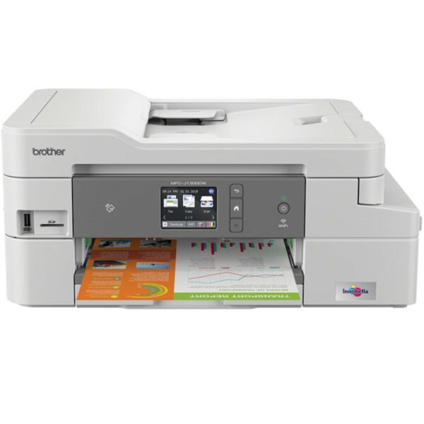 Multifuncion brother inyeccion color mfcj1300dw fax - a4 - 12ppm - 128mb - usb - red - wifi - duplex impresion