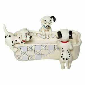 Figura enesco disney 101 dalmatas plato de hueso