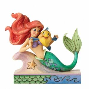 Figura enesco disney la sirenita ariel y flander
