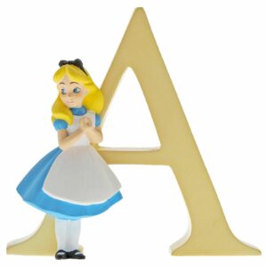 Figura enesco disney alicia en el pais de la maravillas letra a
