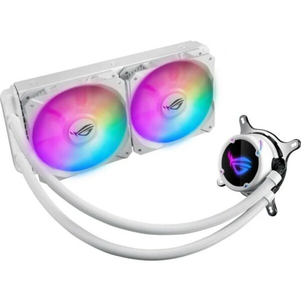 Kit refrigeracion liquida asus rog strix lc 240 rgb white edition all in one 2 ventiladores 120mm gaming