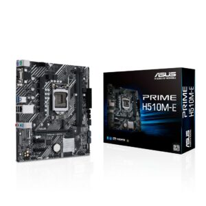 Placa base asus intel prime h510m - e socket 1200 ddr4 x2 max 64gb 2933mhz display port d - sun hdmi matx
